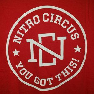 NWT Nitro Circus Rough Slant T-Shirts -  Red/Large